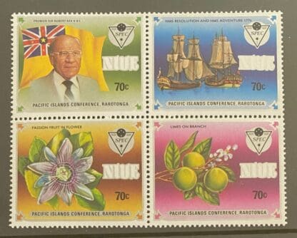 Niue  Scott # 368-371a Mint Never Hinged