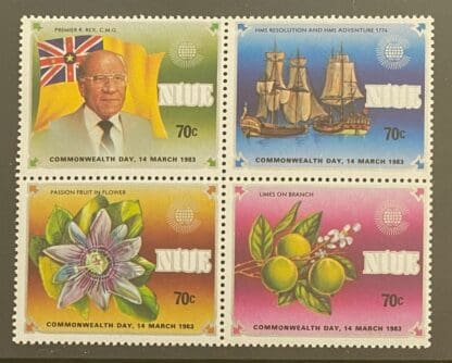 Niue  Scott # 484-487a Mint Never Hinged