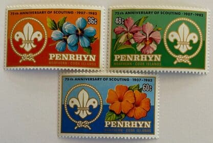 Penhryn Scott # 215-217 Mint Never Hinged