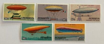 Penrhyn Scott # 255-259 Mint Never Hinged