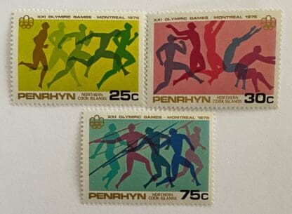 Penrhyn Scott # 81-83 Mint Never Hinged