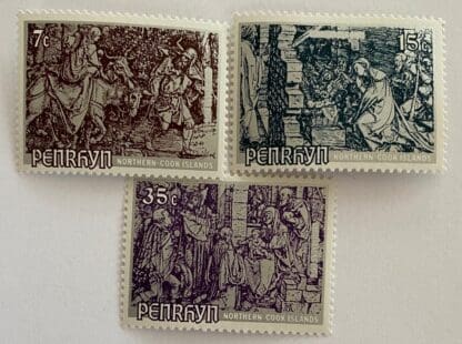 Penrhyn Scott # 84-86 Mint Never Hinged