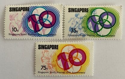 Singapore Scott # 251-253 Mint Never Hinged