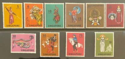 Singapore Scott # 86-95 Mint Never Hinged