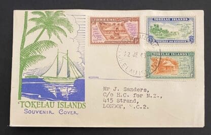 Tokelau Islands 1-3 FDC Cover