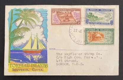 Tokelau Islands 1-3 FDC Cover