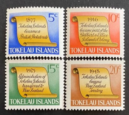 Tokelau # 16-19 Mint Never Hinged