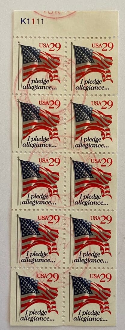 Scott # 2954 Used Booklet Pane