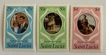 St. Lucia Scott # 543-545 Mint Never Hinged