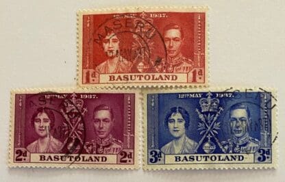 Basutoland Scott # 15-17 Used