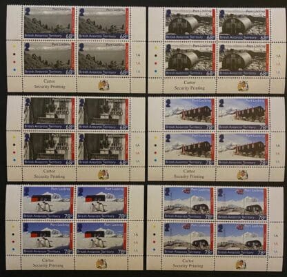 British Antarctic Territory Stock # Port Lockroy Mint Never Hinged Plate Block