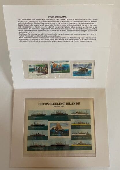 Cocos Keeling Islands Scott # 111-114 Mint Never Hinged Presentation Folder