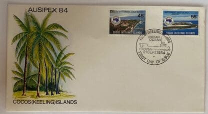 Cocos Keelings Scott # 119-120 First Day Cover