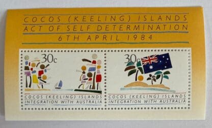 Cocos Keelings Islands Scott # 125 a-b Mint Never Hinged