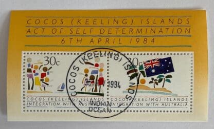 Cocos Keelings Islands Scott # 125 a-b used