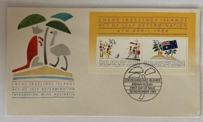 Cocos Keelings Scott # 125a-b First Day Cover