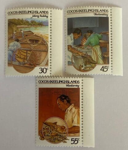 Cocos Keelings Islands Scott # 126-128 Mint Never Hinged