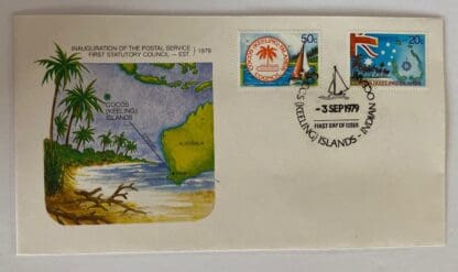 Cocos Keelings Scott # 32-33 First Day Cover