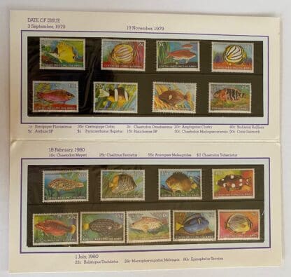 Cocos Keeling Islands Scott # 34-50 Mint Never Hinged Presentation Folder