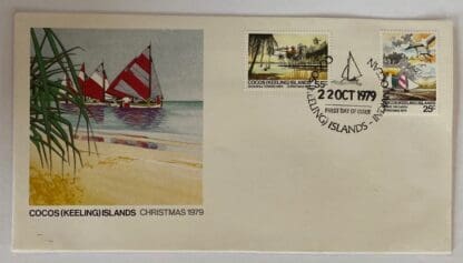 Cocos Keelings Scott # 51-52 First Day Cover