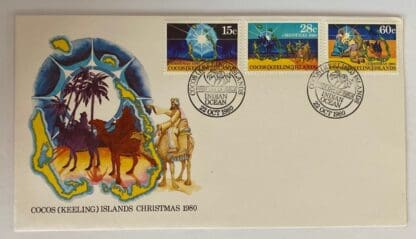 Cocos Keelings Scott # 53-55 First Day Cover