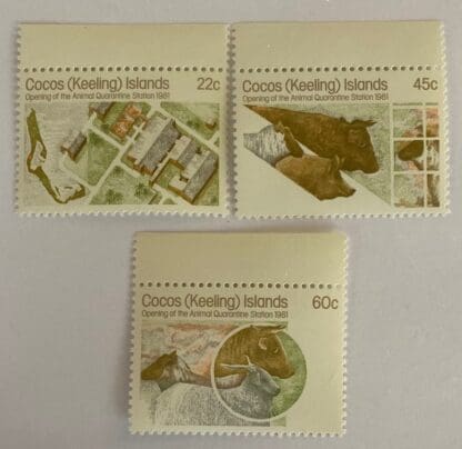 Cocos Keelings Islands Scott # 65-67 Mint Never Hinged