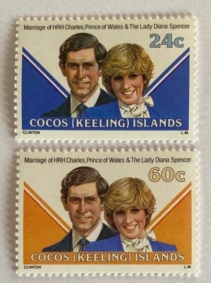 Cocos Keelings Islands Scott # 73-74 Mint Never Hinged