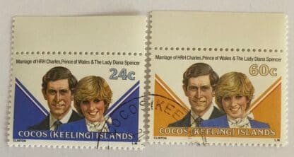 Cocos Keelings Islands Scott # 73-74 Used