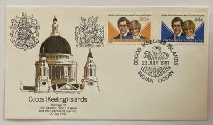 Cocos Keelings Scott # 73-74 First Day Cover