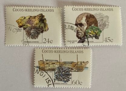 Cocos Keelings Islands Scott # 78-80 Used