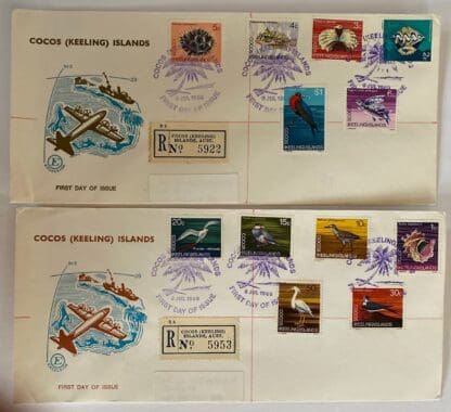 Cocos Keelings Scott # 8-19 First Day Cover