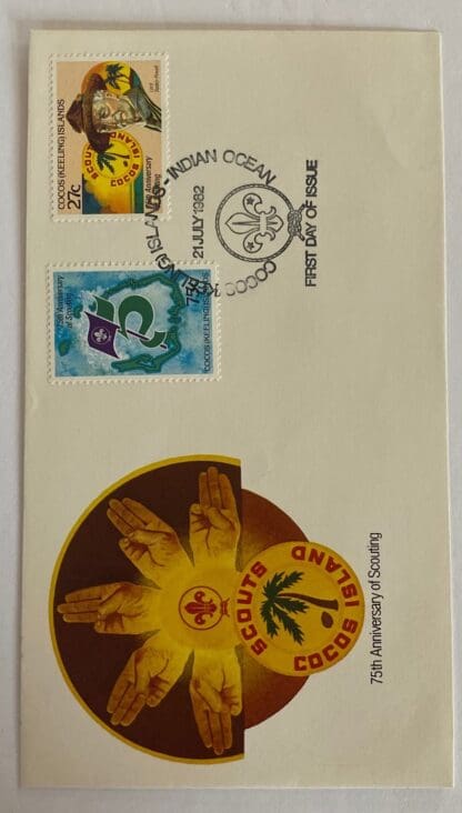 Cocos Keelings Scott # 85-86 First Day Cover