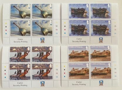 Falkland Islands Scott #1244-1247 Mint Never Hinged Plate Block