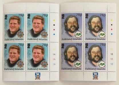 Falkland Islands Scott #1258-1259 Mint Never Hinged Plate Block