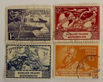 Falkland Islands Dependencies Scott # 1L14-1L17  Used