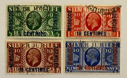 Great Britain  Morocco Scott # 422-425 Used