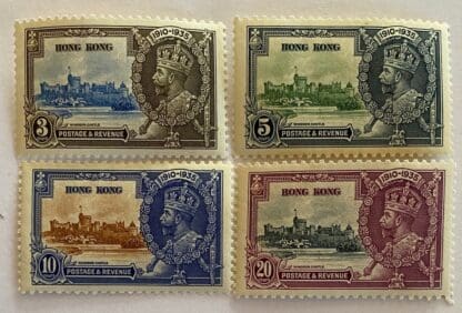 Hong Kong Scott #147-150 Mint Hinged