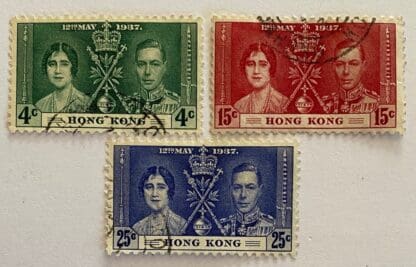 Hong Kong Scott #151-153 Used