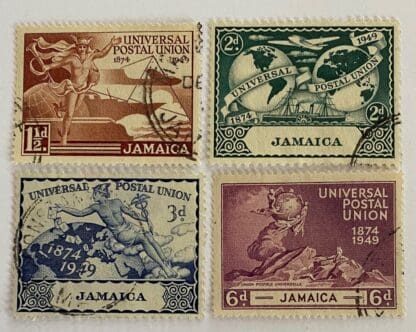 Jamaica Scott # 142-145  Used