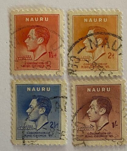 Nauru Scott # 35-38 Used