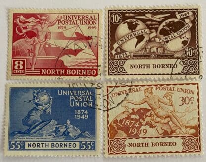 North Borneo Scott # 240-243 Used