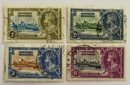 Northern Rhodesia Scott # 18-21 Used