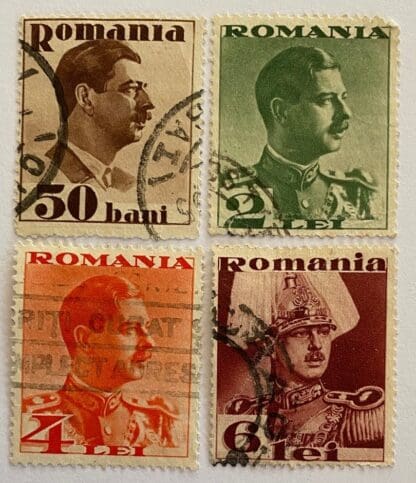 Romania Scott # 436-439 Used