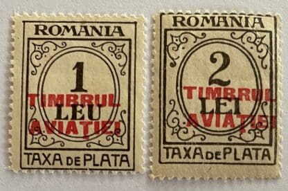 Romania Scott # RAJ20-RAJ21 Mint Hinged