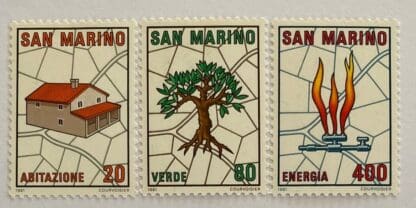 San Marino Scott # 1007-1009 Mint Hinged