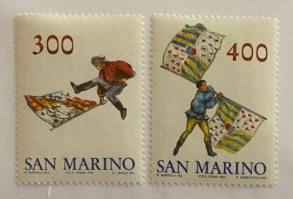 San Marino Scott # 1063-1064 Mint Hinged