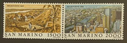 San Marino Scott #1069-1070a Mint Hinged