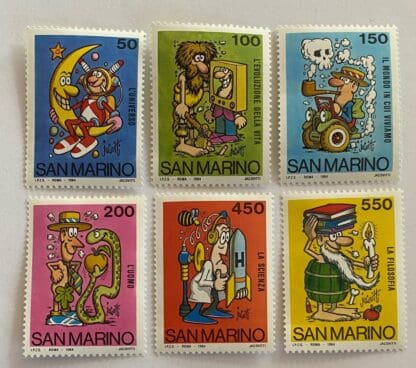 San Marino Scott # 1072-1077 Mint Hinged