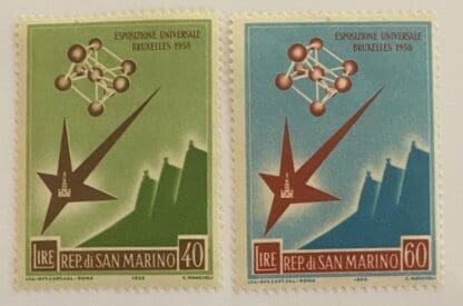 San Marino Scott # 412-413 Mint Hinged