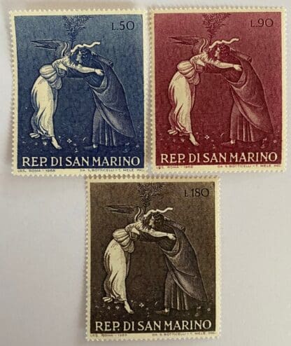 San Marino Scott # 692-694 Mint Hinged